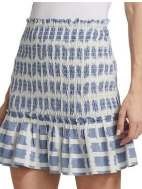 Veronica Beard 'Aloya' Smocked Miniskirt